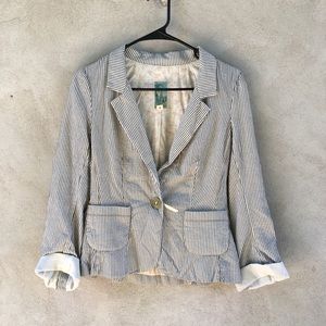 Anthropologie Striped Blazer